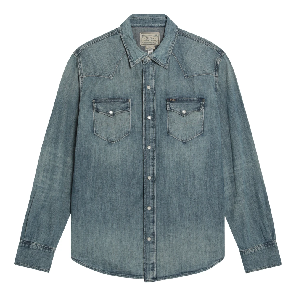 Polo Ralph Lauren Lange mouwen overhemd Blue Heren