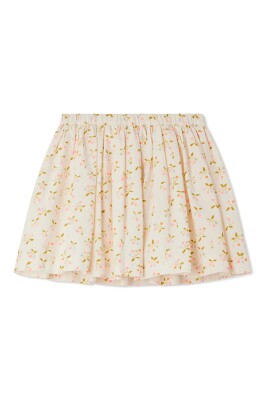 floral-print-elasticated-waistband-skirt
