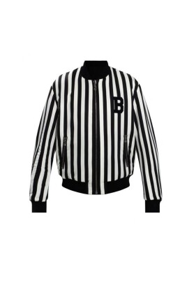 bomber-a-rayures-reversible-avec-logo
