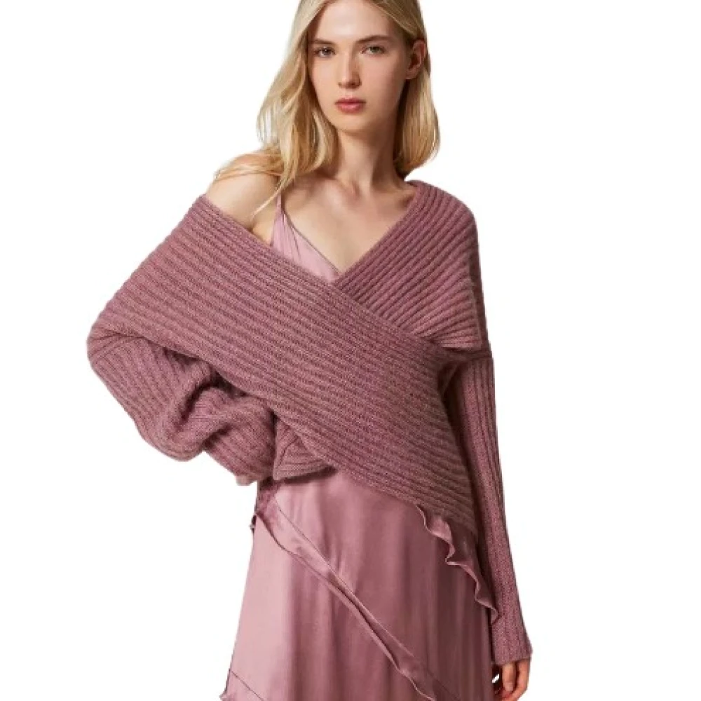Twinset Stijlvolle Sweater Set Pink Dames