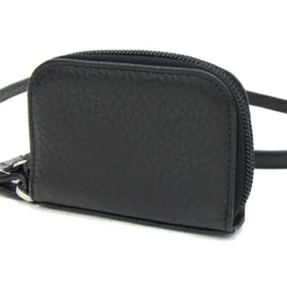 Prada Vintage Pre-owned Leather key-holders Black Dames