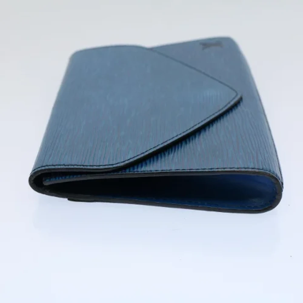 Louis Vuitton Vintage Pre-owned Leather clutches Blue Dames