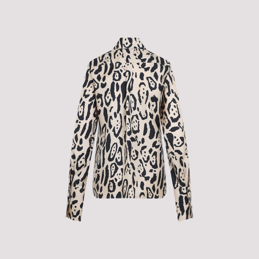 SPORTMAX Bruine Zijden Overhemd Elegant Veelzijdige Stijl Multicolor Dames