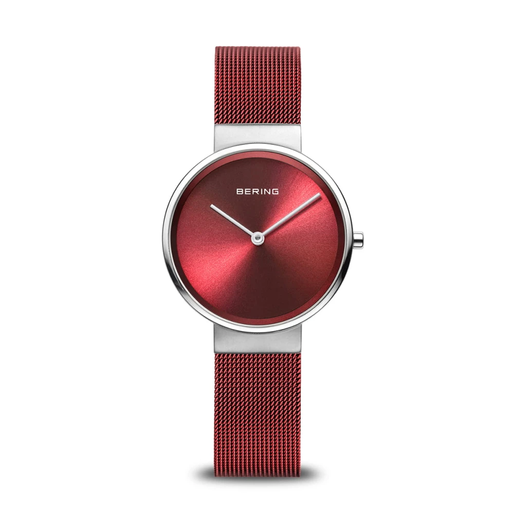 Bering Women's Red Bracelet Watch Classic 14531-303 - Watches - One Size - Accessories