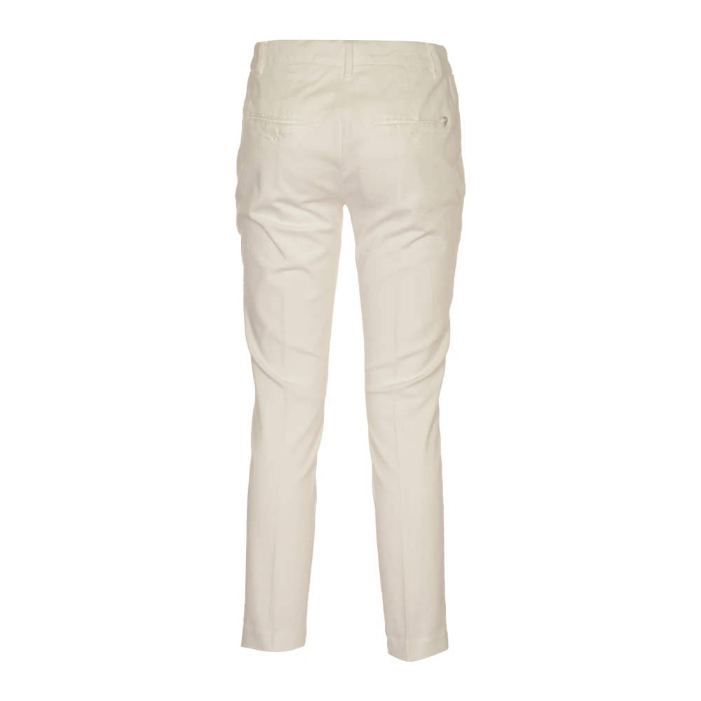 Dondup Cropped Trousers White Dames