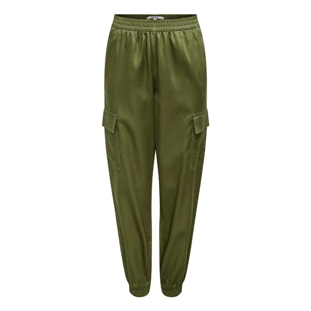 Only Slim-fit Trousers Green Dames