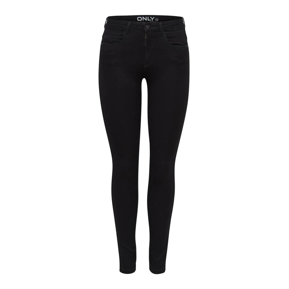 Only Zwarte Skinny Rits Jeans Herfst Winter Vrouwen Black Dames