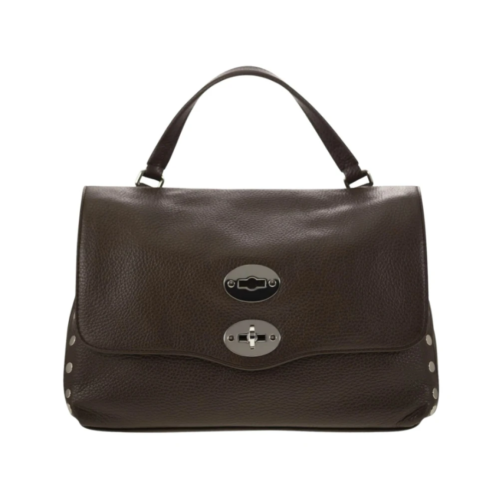 Zanellato Bruine leren handtas Elegant en veelzijdig Brown Dames