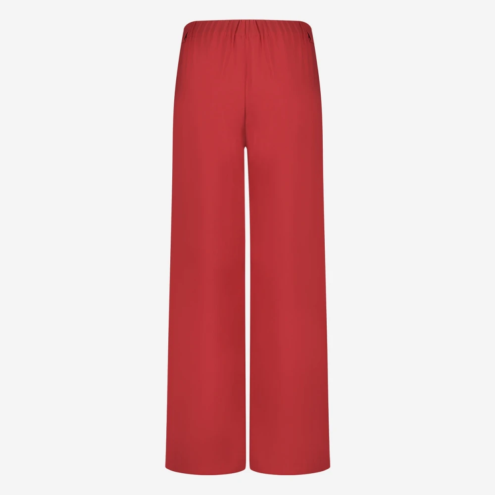 Jane Lushka Rode Wide-Leg Thea Broek Red Dames