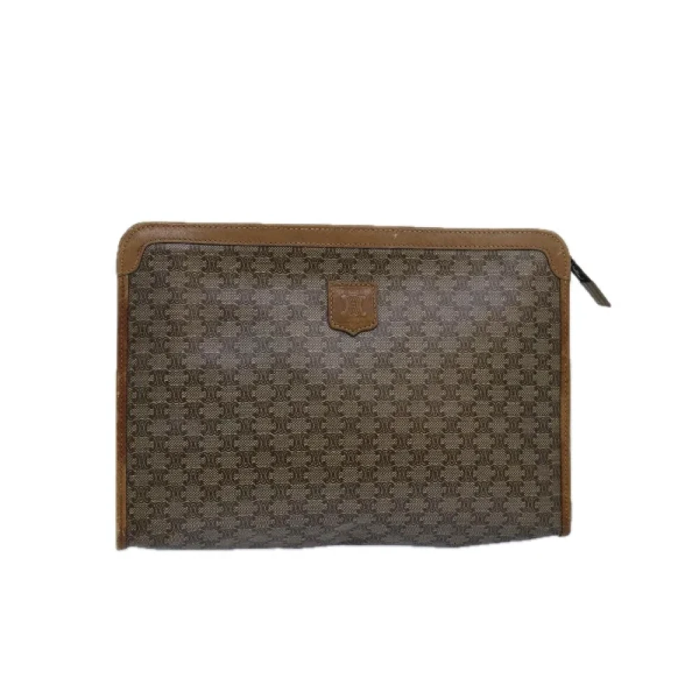 Celine Vintage Pre-owned Leather celine-bags Beige Dames