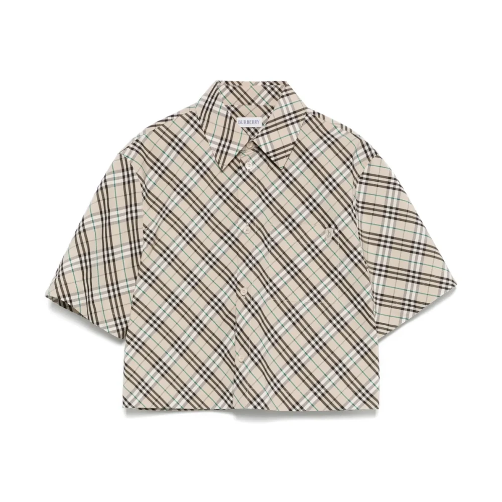 Burberry Grijze Shirt met Knoopsluiting Gray Dames