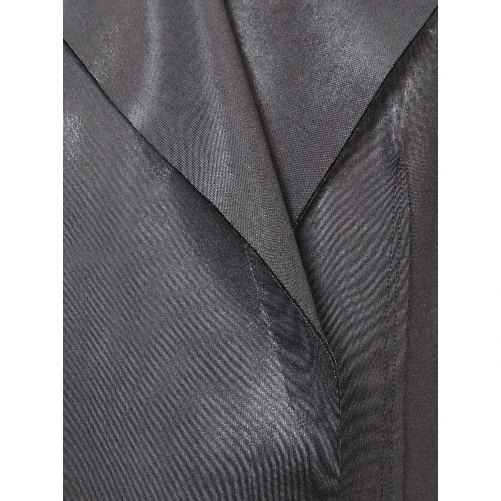 Norma Kamali Elegante Grijze Jas Dameskleding Gray Dames