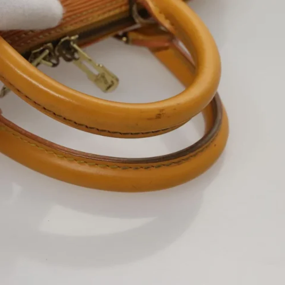 Louis Vuitton Vintage Pre-owned Leather handbags Yellow Dames