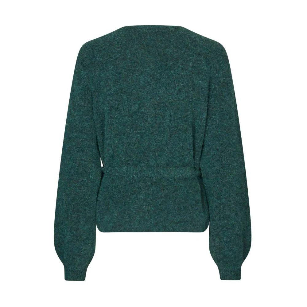 MbyM Groen Gebreid Wikkelvest Udele Green Dames