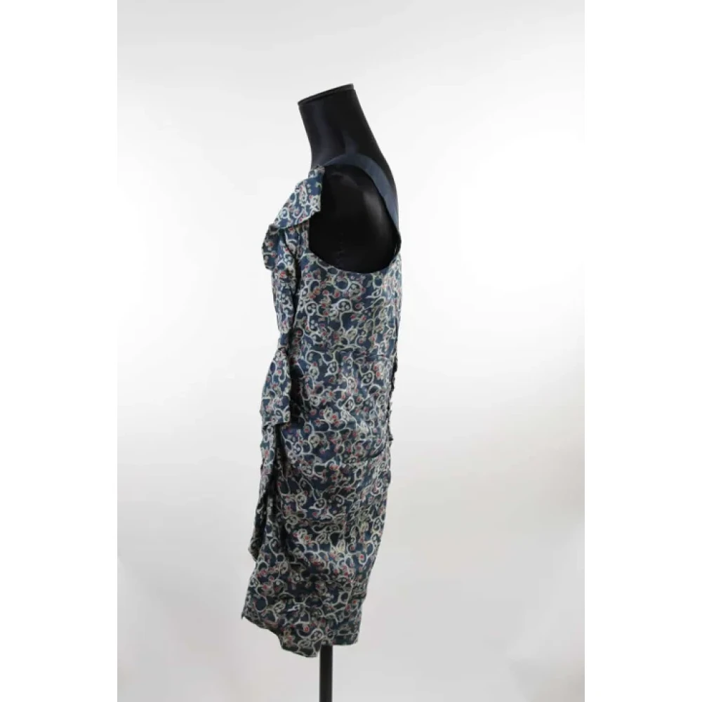 Isabel Marant Pre-owned Linen dresses Blue Dames