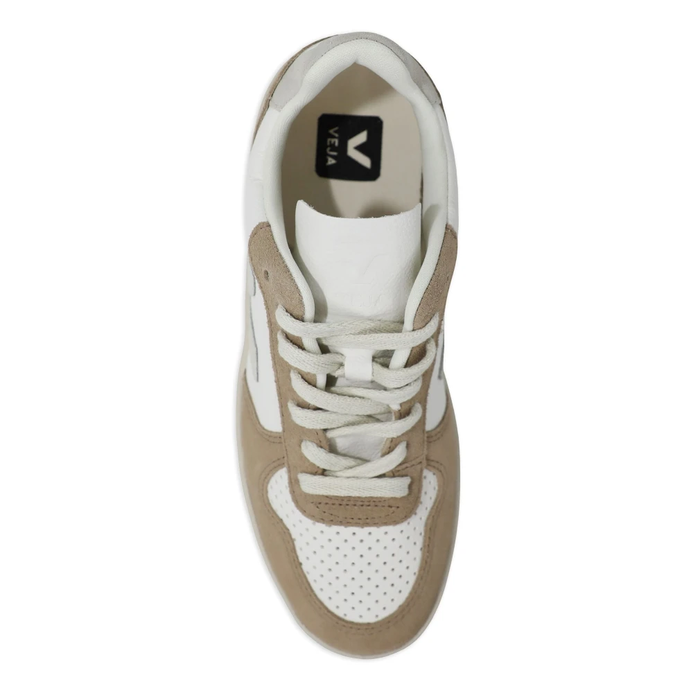 Veja V-10 Leather White Natural Sahara Sneakers