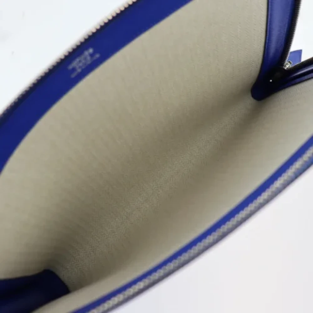 Hermès Vintage Pre-owned Fabric clutches Blue Dames