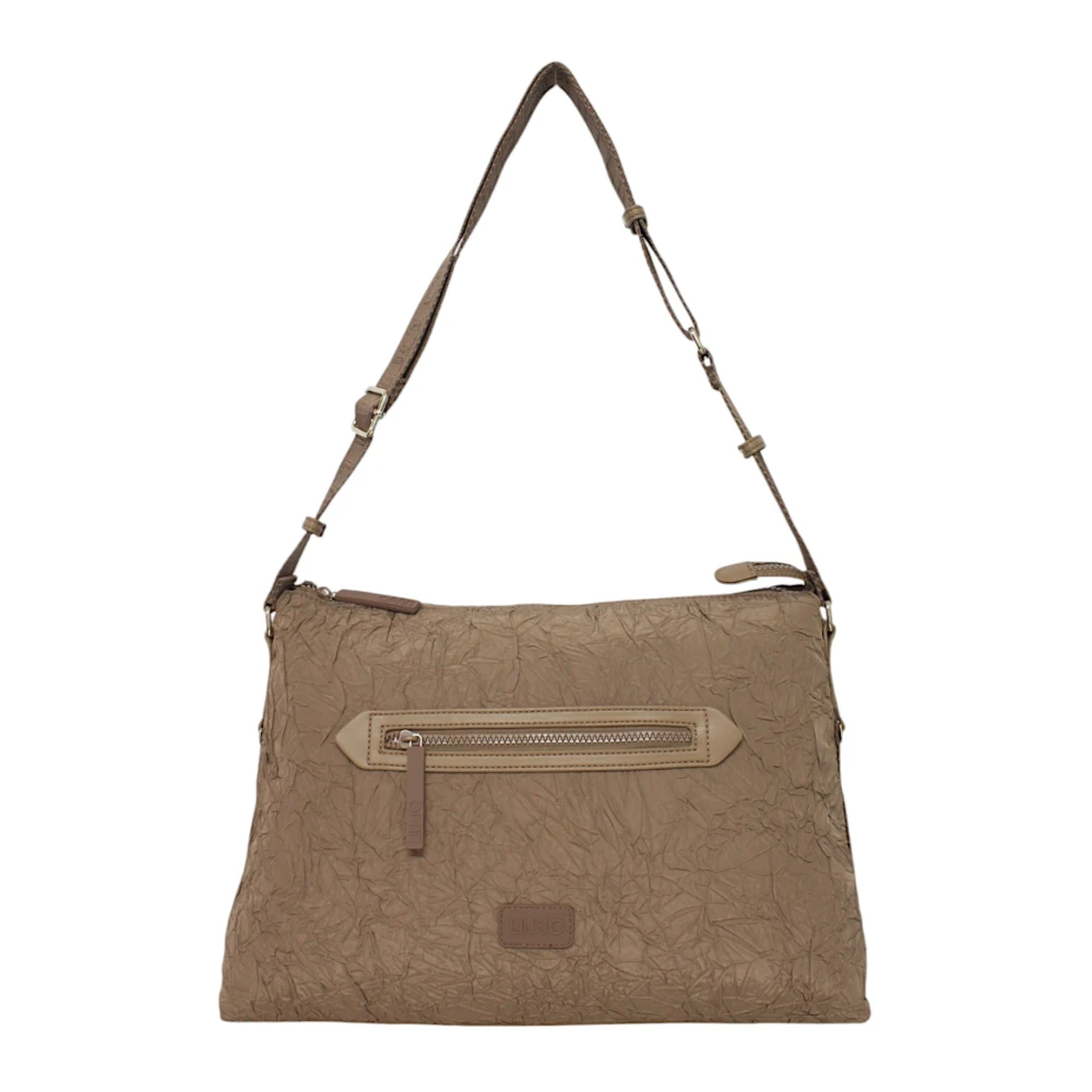 Liu Jo Women's Beige Eco-Leather Shoulder Bag With Adjustable Handle