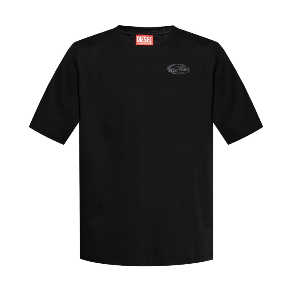 Diesel Zwarte T-shirts en Polos Black Heren