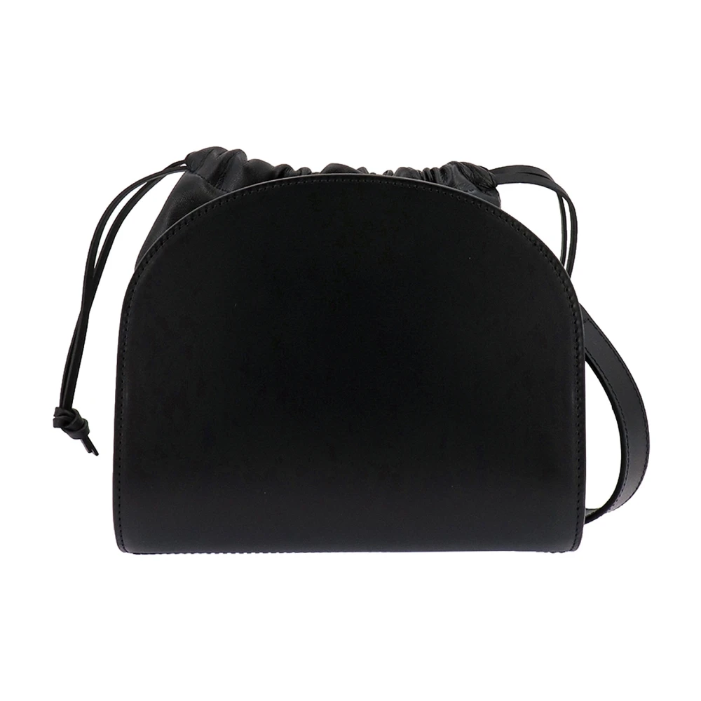 A.p.c. Zwarte Leren Schoudertas Black Dames
