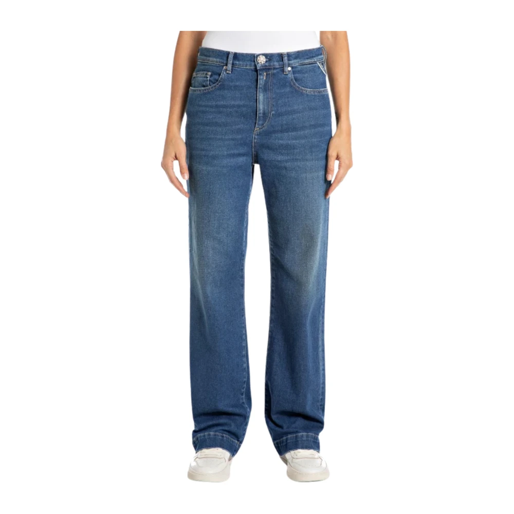 Replay Donkerblauwe Denim Broek Blue Dames