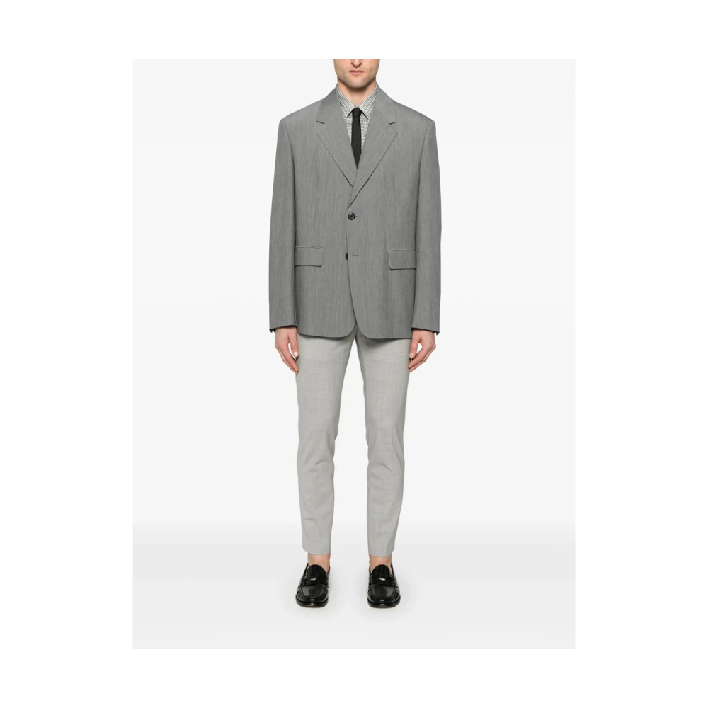 Pt01 Grijze Slim Fit Broek Gray Heren