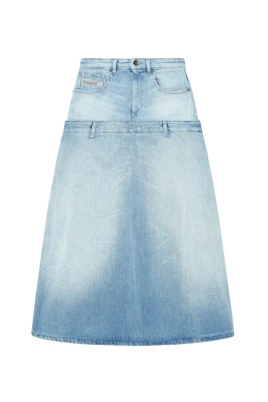 DE-VORYA-S Midi Denimkjol