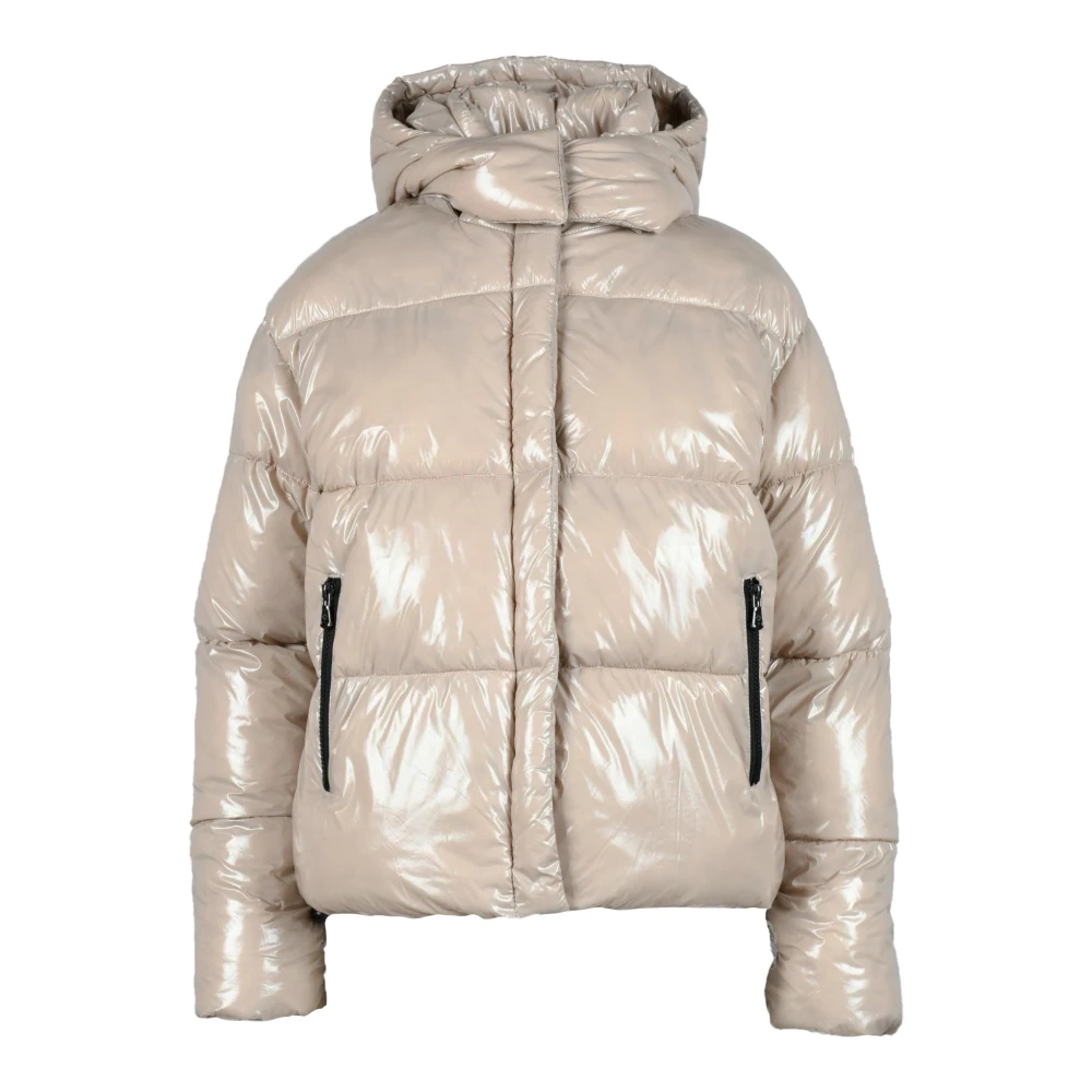 Canadian Classics Nylon Puffer Jas Beige Dames