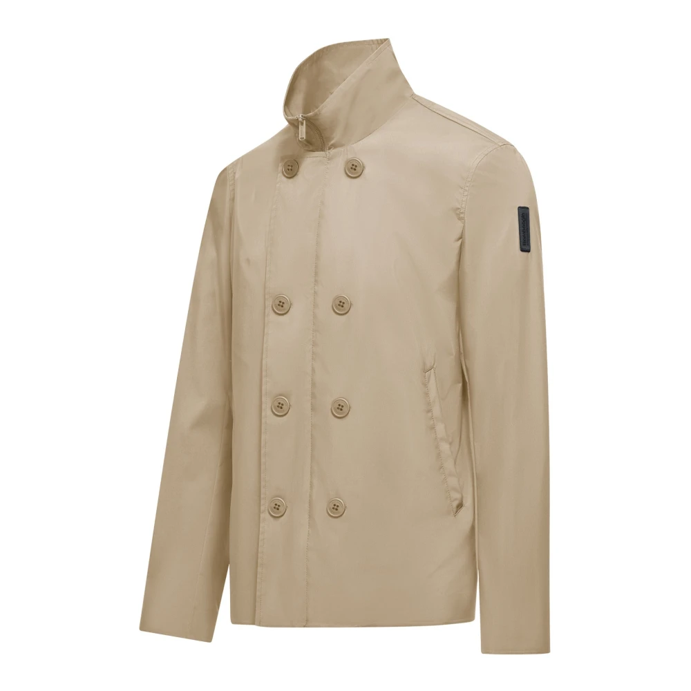 BomBoogie Niet-gevoerde double-breasted jas Beige Heren
