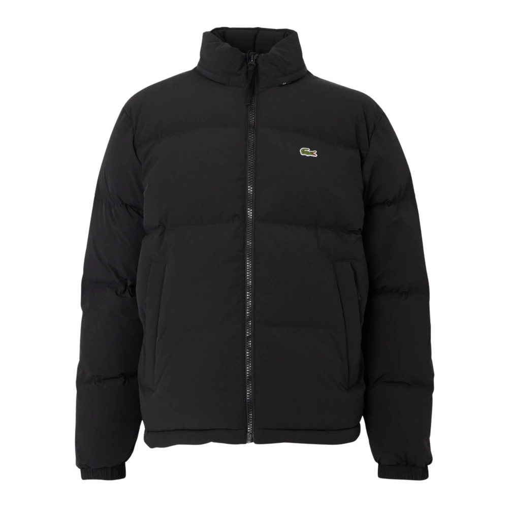 Lacoste Uomo Nero Piumino Impermabile Con Cappuccio - Immagine 4