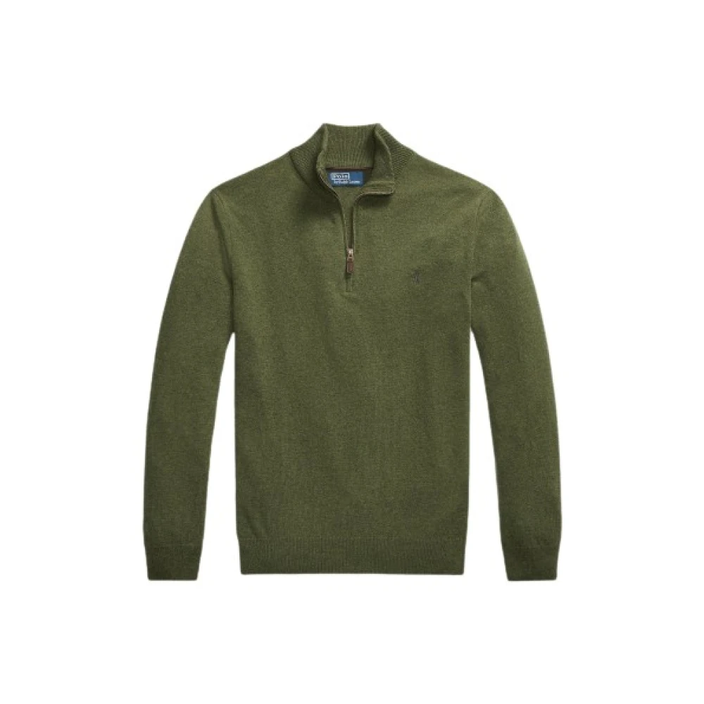 Polo Ralph Lauren Merino Wol Half-Zip Trui Green Heren