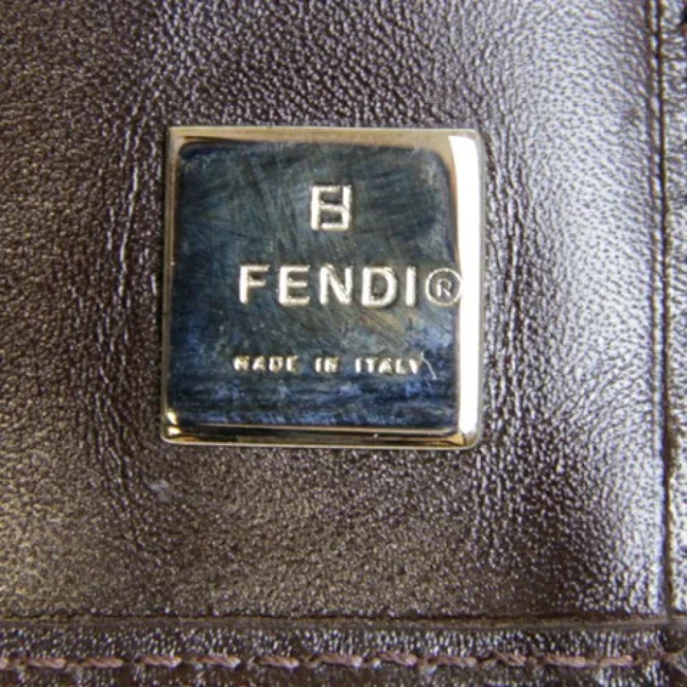 Fendi Vintage Pre-owned Canvas wallets Brown Dames
