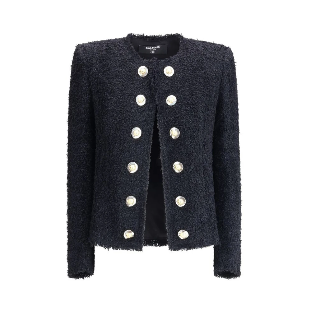 Jackets > Tweed Jackets - - Balmain - Modalova