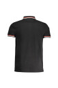 polo-en-coton-noir-a-manches-courtes