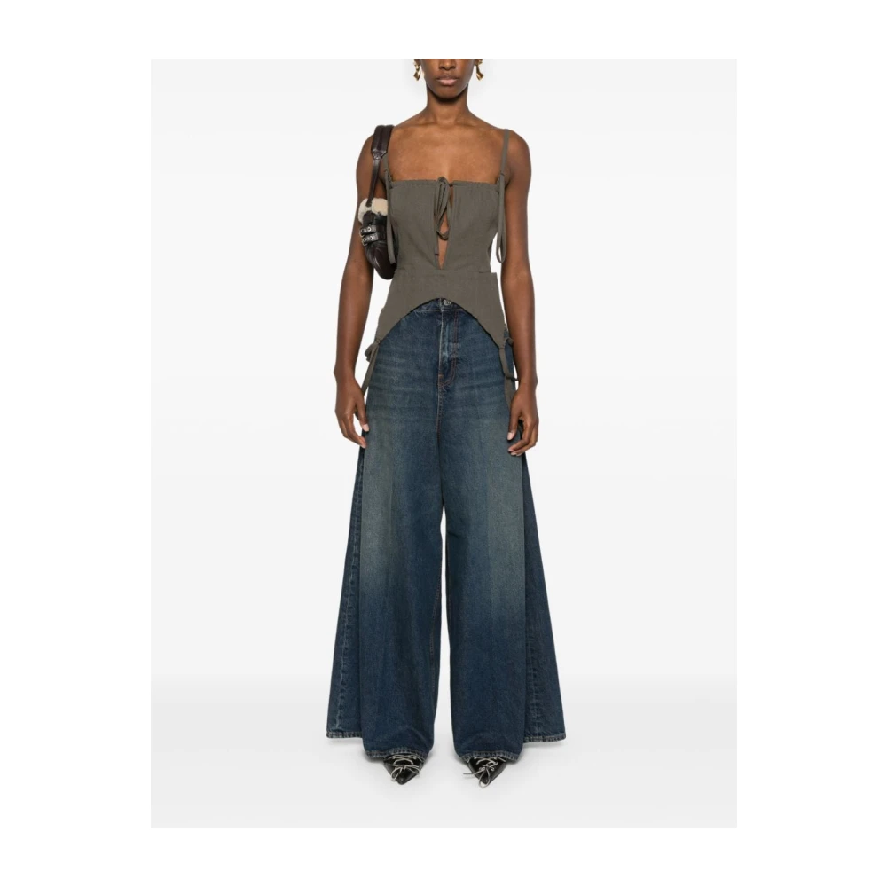 Haikure Wijde Jeans Blue Dames