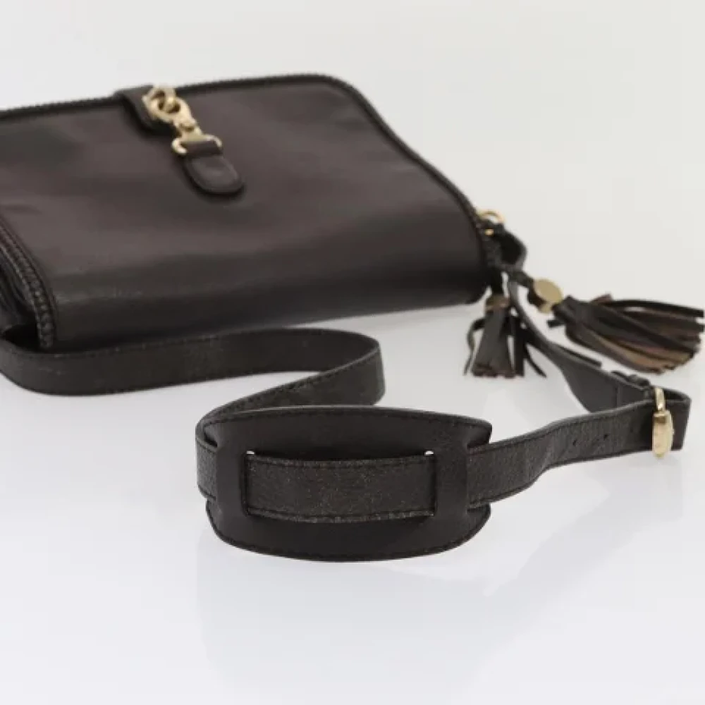 Gucci Vintage Pre-owned Leather shoulder-bags Brown Dames