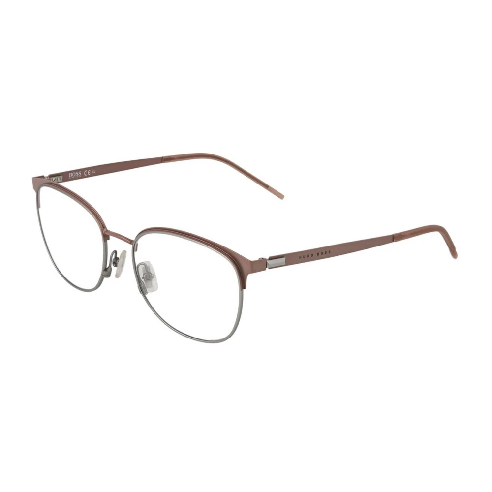 Hugo Boss Roze Roestvrijstalen Optische Frames Pink Dames