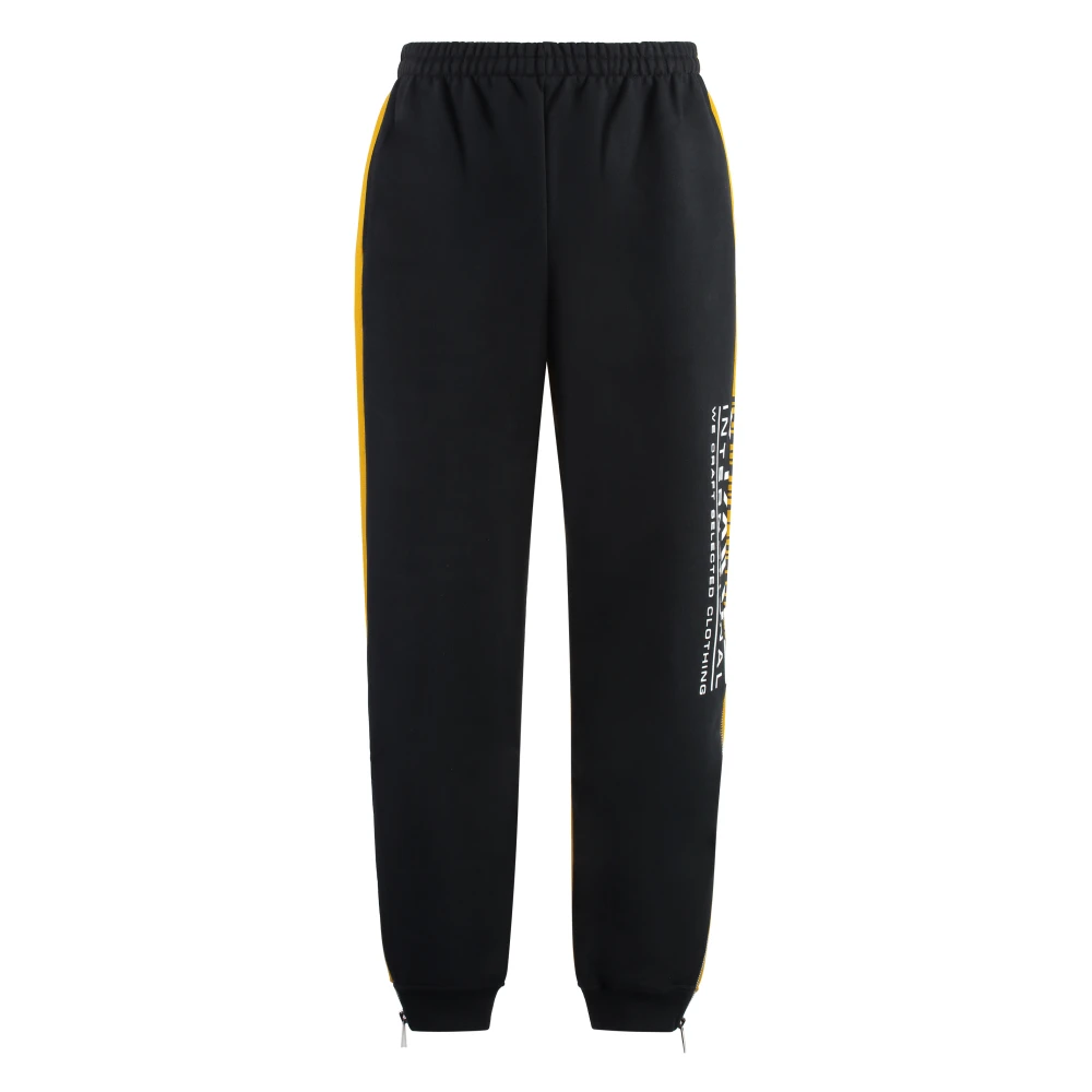 Vetements Contrasterende Logo Katoenen Track-Pants met Rits Multicolor Heren