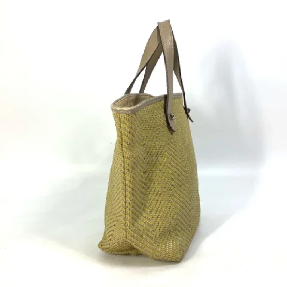 Hermès Vintage Pre-owned Leather handbags Yellow Dames
