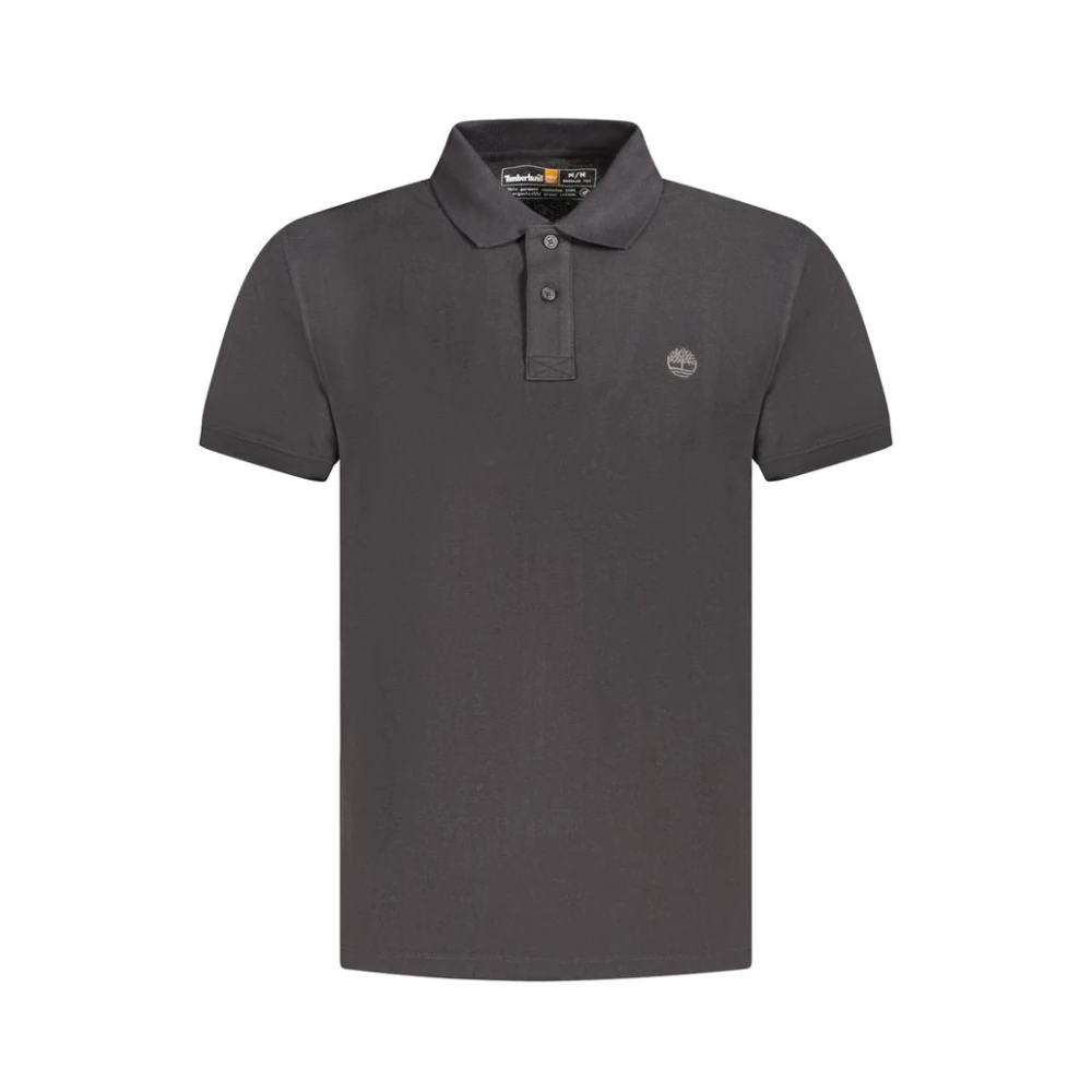 Timberland Men's Black Cotton Polo Shirt - Polo Shirts - 2XL - Tops