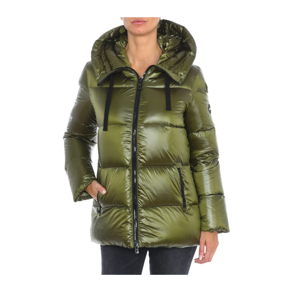 Vuarnet Gewatteerde Hoodie met Rits Green Dames