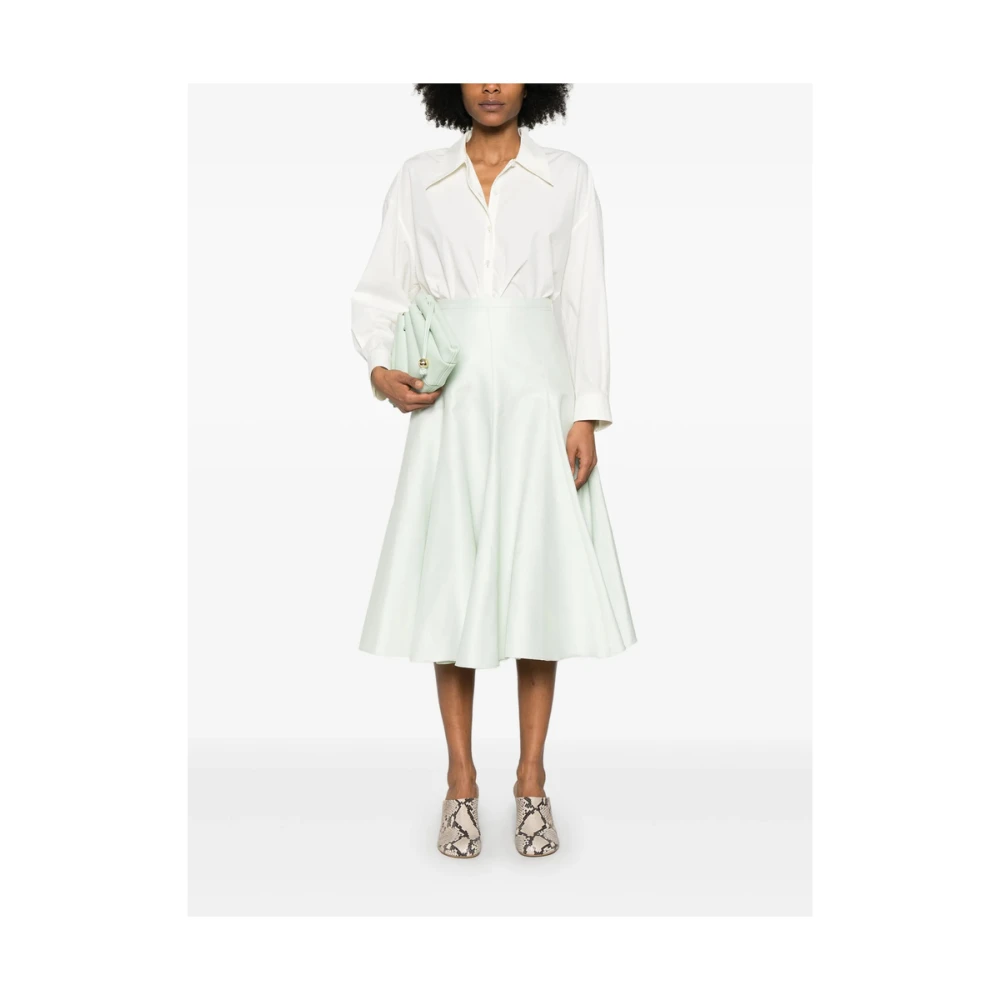 Fabiana Filippi Pastelgroene Multi-Panel Rok Green Dames