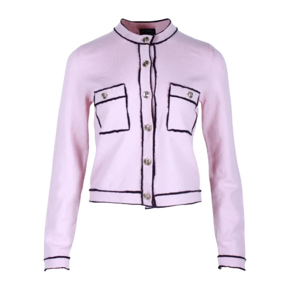 Chanel Vintage Pre-owned Cashmere outerwear Pink Dames