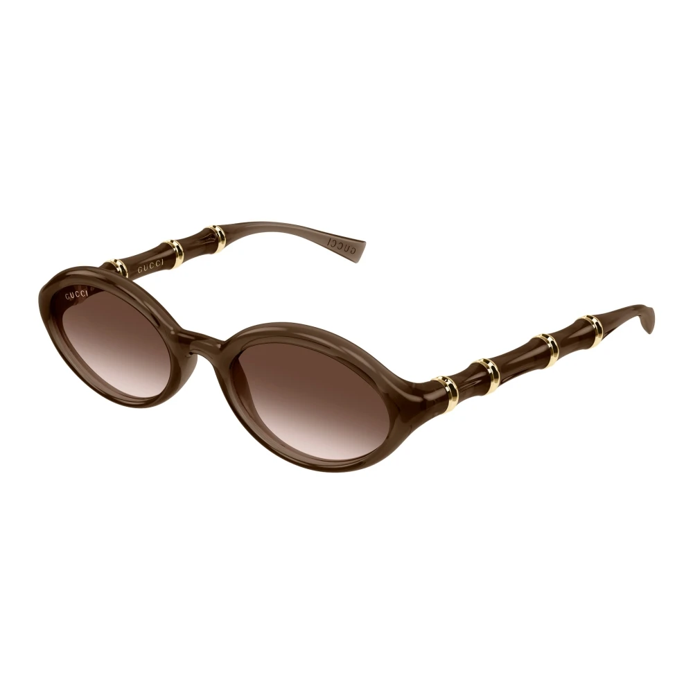 Gucci Brown Sunglasses, Female, 51 Mm, Oval Frame Sunglasses