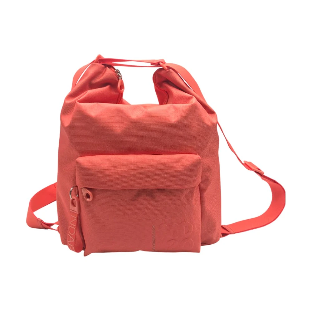 Mandarina Duck Omzetbare Schoudertas Rugzak Md20 Red Dames