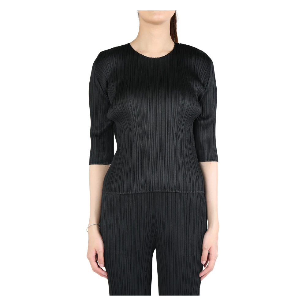Issey Miyake Casual Katoenen Overhemd voor Mannen Black Dames