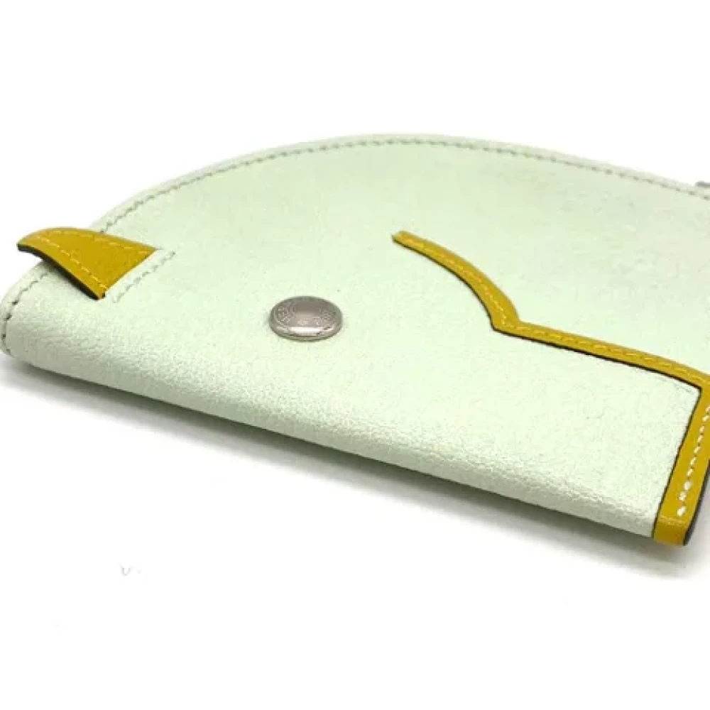 Hermès Vintage Pre-owned Leather wallets White Dames