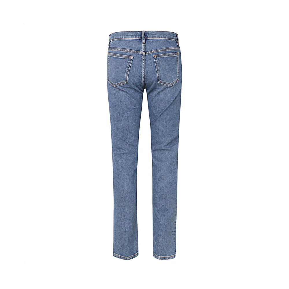 A.p.c. Slim Fit Casual Broek Blue Heren