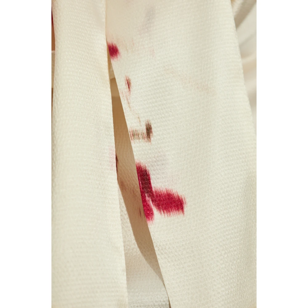 Blumarine Zijden top Beige Dames