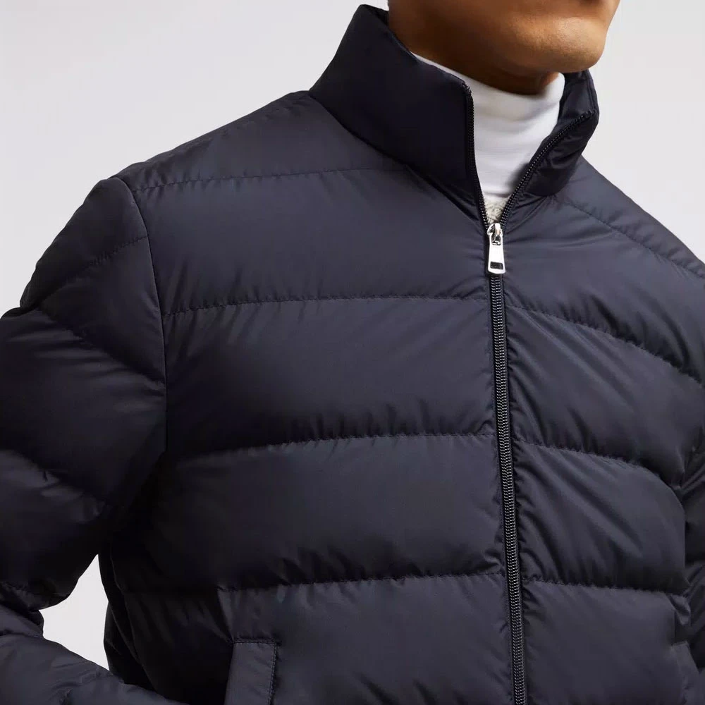 Moncler Korte Navy Donsjas Blue Heren
